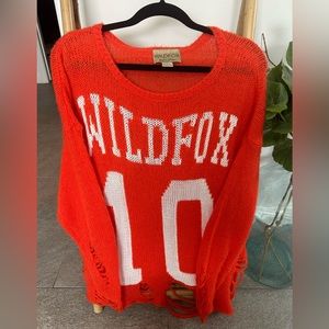 Wildfox distressed sweater